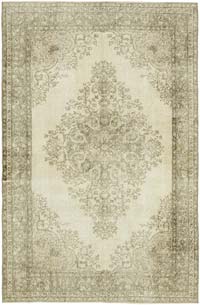 Vintage Turkish Hand-Knotted Rug - 5' 9" x 8' 8" (69" x 104")