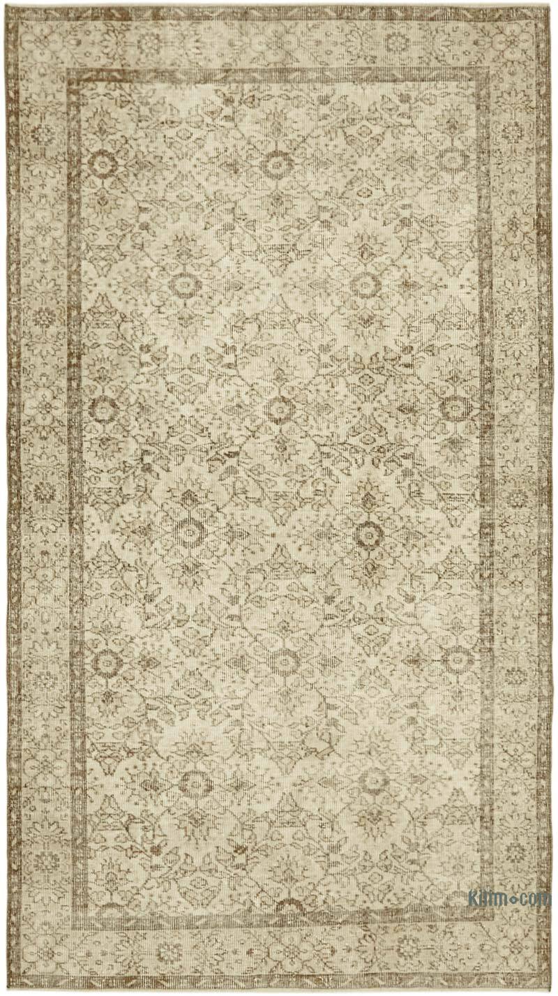 Vintage Turkish Hand-Knotted Rug - 5' 3" x 9' 1" (63" x 109") - K0060159