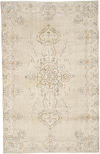 Vintage Turkish Hand-Knotted Rug - 5' 6" x 8' 6" (66" x 102")
