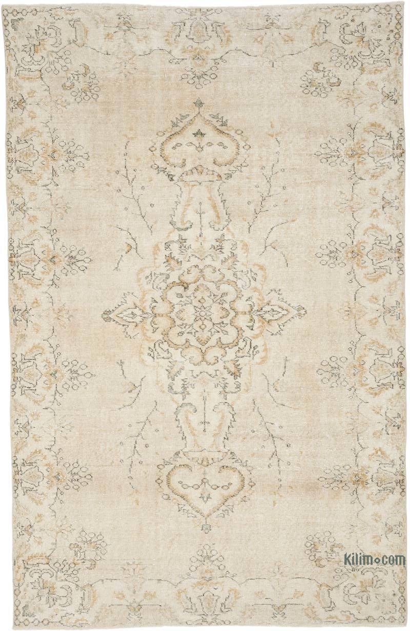 Vintage Turkish Hand-Knotted Rug - 5' 6" x 8' 6" (66" x 102") - K0060162
