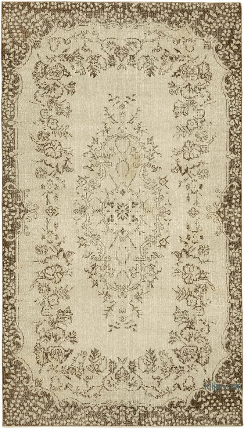 Vintage Turkish Hand-Knotted Rug - 5' 5" x 9' 5" (65" x 113") - K0060163