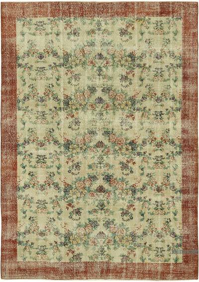 Vintage Turkish Hand-Knotted Rug - 6' 11" x 9' 8" (83 in. x 116 in.)