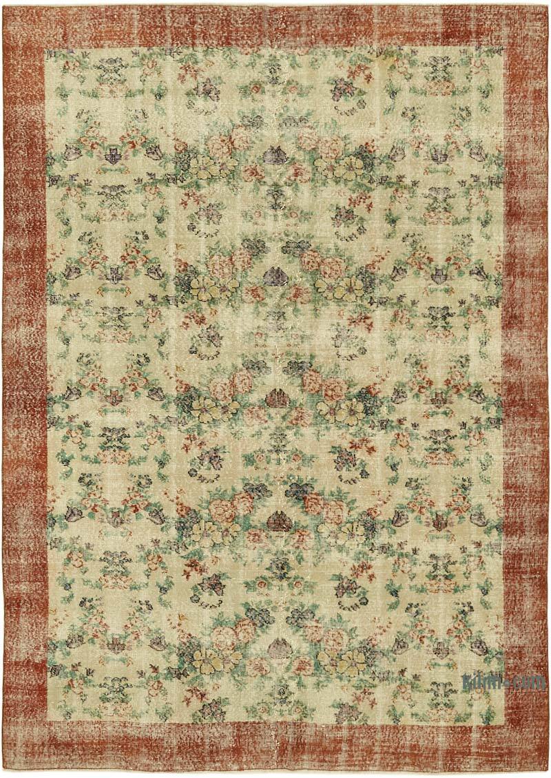 El Dokuma Vintage Halı - 210 cm x 295 cm - K0060167