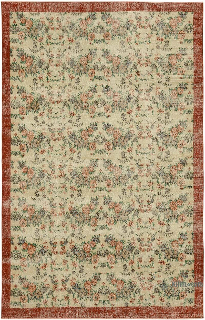 El Dokuma Vintage Halı - 196 cm x 308 cm - K0060169