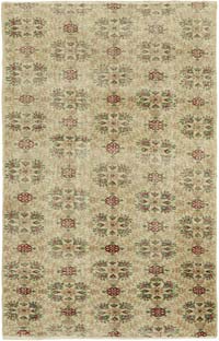 Vintage Turkish Hand-Knotted Rug - 165 cm x 258 cm