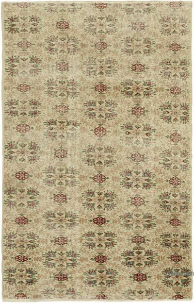 Vintage Turkish Hand-Knotted Rug - 5' 5" x 8' 6" (65" x 102")