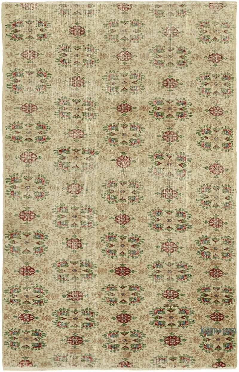Vintage Turkish Hand-Knotted Rug - 5' 5" x 8' 6" (65" x 102") - K0060172