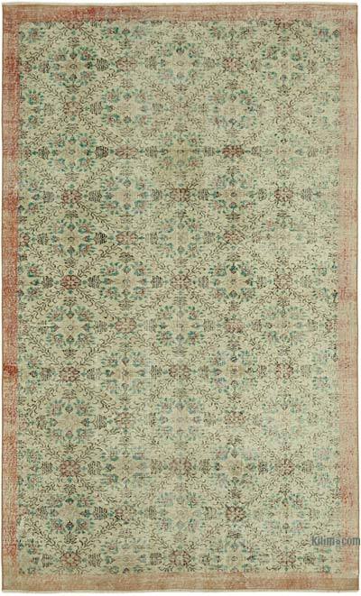 Alfombra Vintage Turca Anudada a Mano - 178 cm x 287 cm