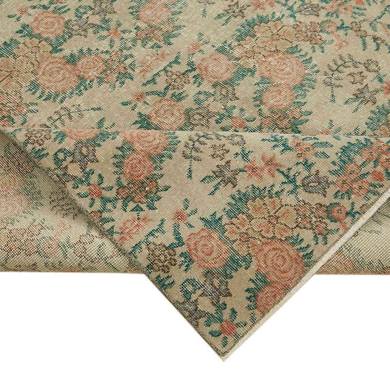 Alfombra Vintage Turca Anudada a Mano - 185 cm x 285 cm - K0060184