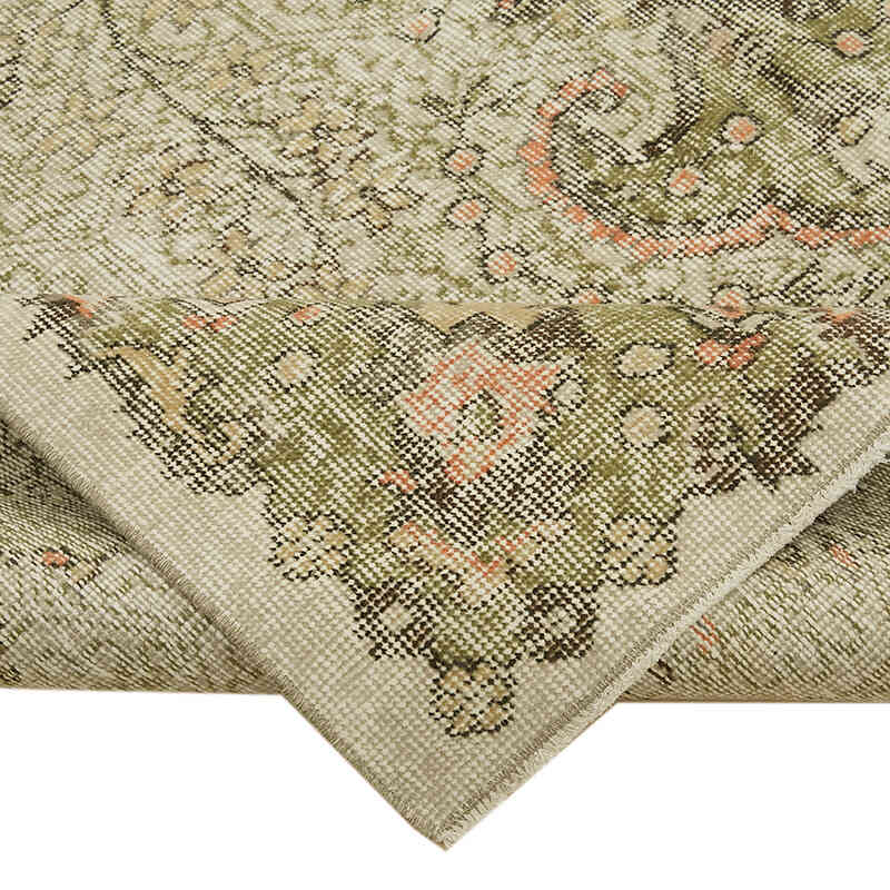 Alfombra Vintage Turca Anudada a Mano - 190 cm x 295 cm - K0060188