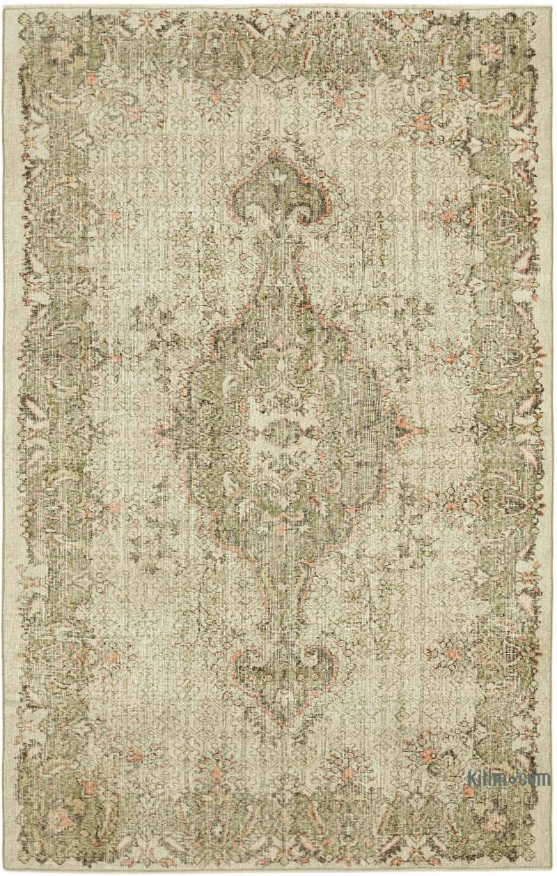 Alfombra Vintage Turca Anudada a Mano - 190 cm x 295 cm - K0060188