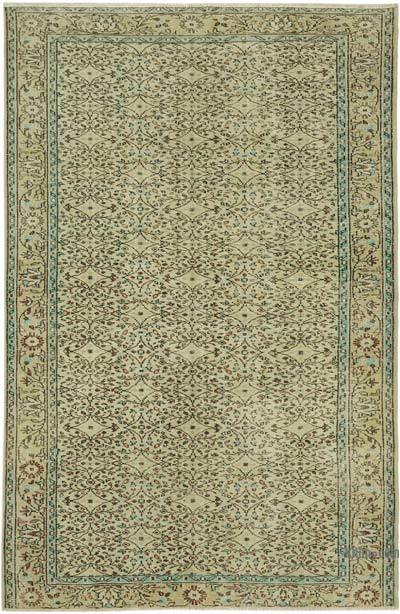 Vintage Turkish Hand-Knotted Rug - 6' 6" x 9' 8" (78 in. x 116 in.)