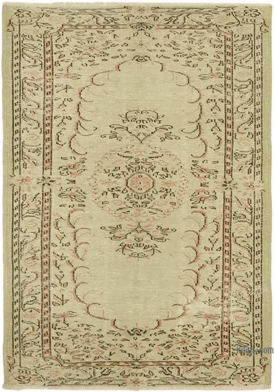 Vintage Turkish Hand-Knotted Rug - 5' 5" x 7' 6" (65" x 90")