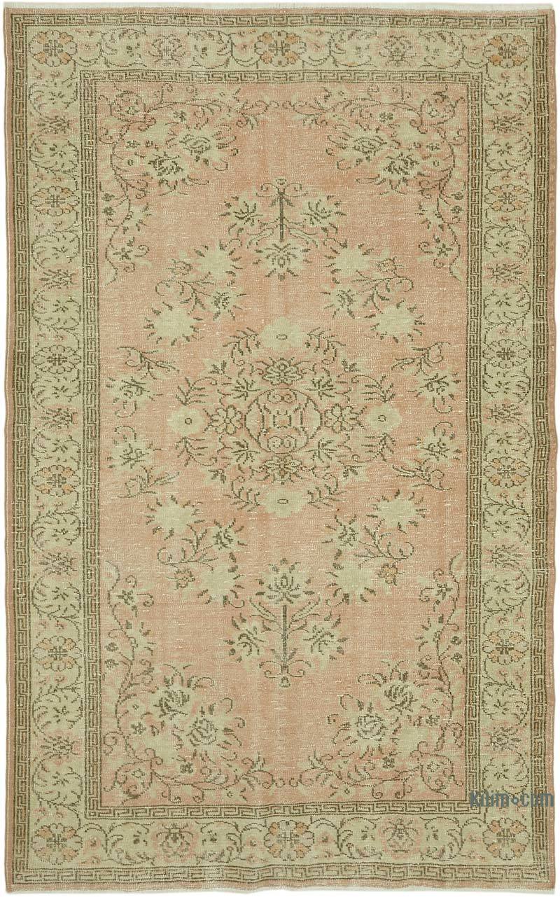 Vintage Turkish Hand-Knotted Rug - 6' 3" x 9' 8" (75 in. x 116 in.) - K0060201