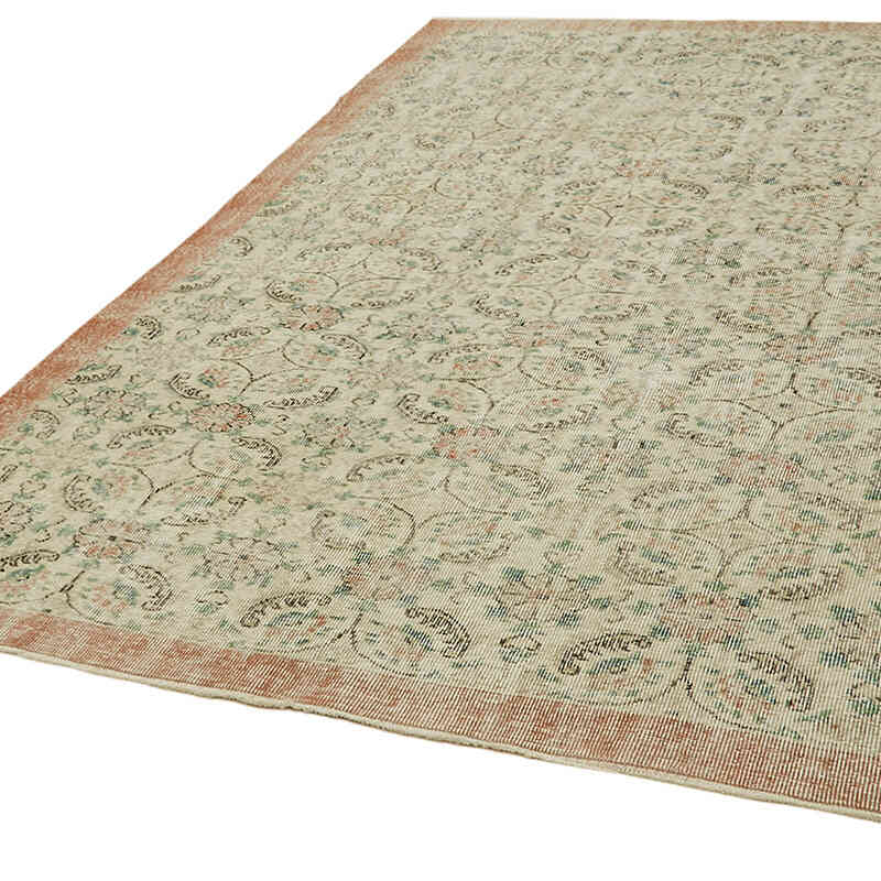 El Dokuma Vintage Halı - 188 cm x 295 cm - K0060207