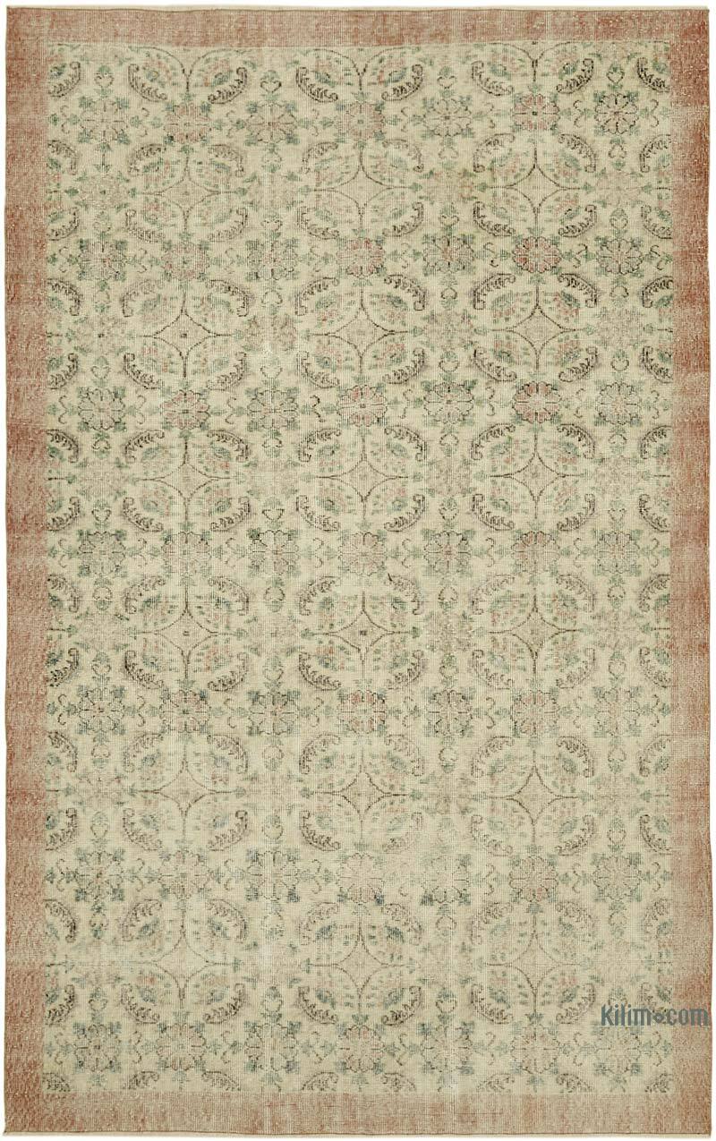 El Dokuma Vintage Halı - 188 cm x 295 cm - K0060207