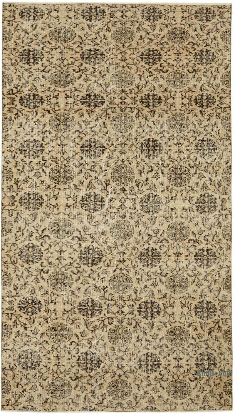 Vintage Turkish Hand-Knotted Rug - 5'  x 8' 8" (60" x 104") - K0060208