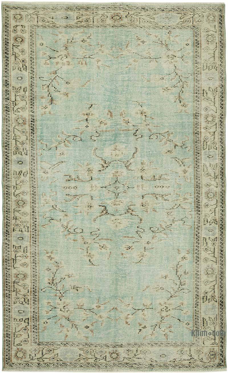 Vintage Turkish Hand-Knotted Rug - 5' 1" x 8' 1" (61 in. x 97 in.) - K0060214