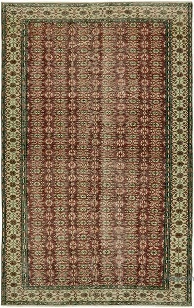 Vintage Turkish Hand-Knotted Rug - 5' 9" x 9'  (69 in. x 108 in.)