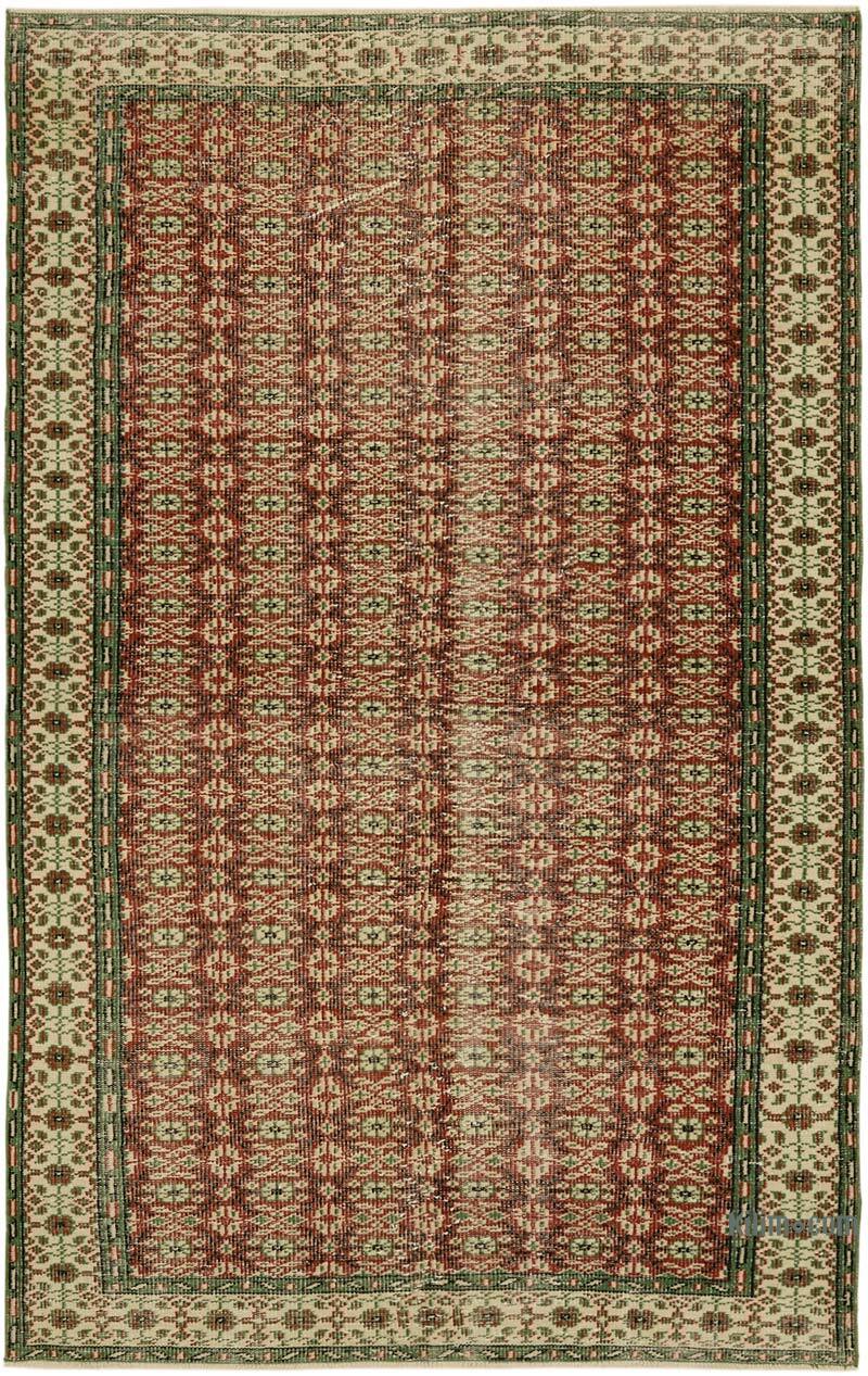 Alfombra Vintage Turca Anudada a Mano - 175 cm x 275 cm - K0060217