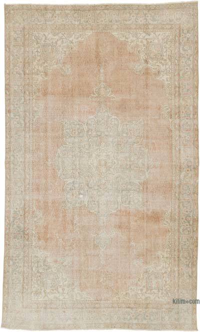 复古土耳其手结地毯- 6' x 10'(72英寸。X 120英寸。)