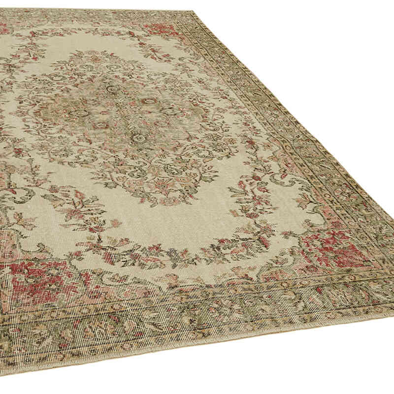 Alfombra Vintage Turca Anudada a Mano - 177 cm x 288 cm - K0060243