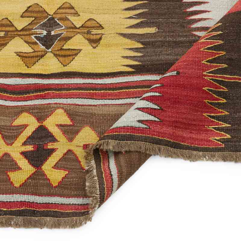 Vintage Turkish Kilim Rug - 4' 8" x 7' 5" (56" x 89") - K0060252