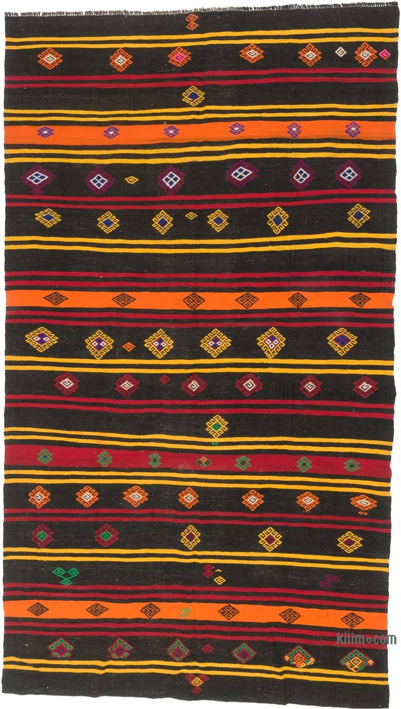 Vintage Anatolian Kilim Rug - 7' 5" x 13' 3" (89" x 159") - K0060256
