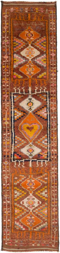 Alfombra Vintage de pasillo - 91 cm x 387 cm