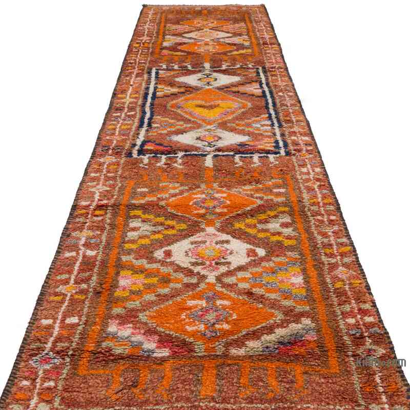 Vintage Tribal Runner Rug - 3'  x 12' 8" (36" x 152") - K0060262