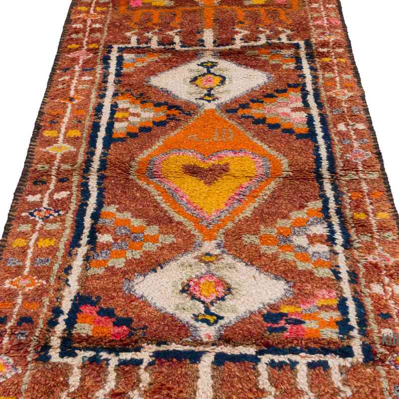 Vintage Tribal Runner Rug - 3'  x 12' 8" (36" x 152") - K0060262