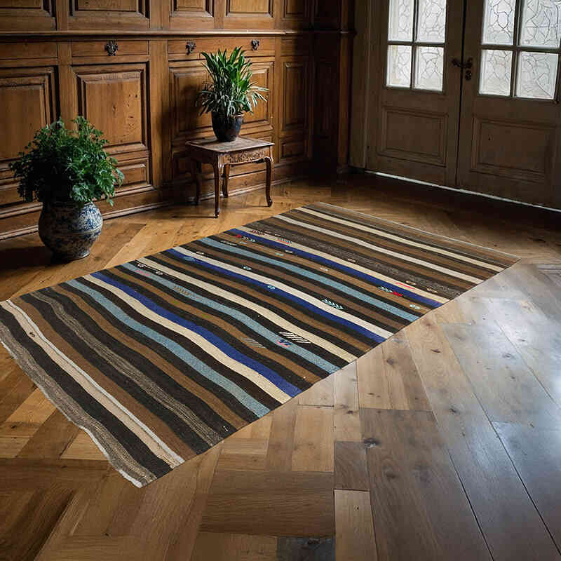 Alfombra Vintage Anatolian Kilim - 149 cm x 254 cm - K0060289