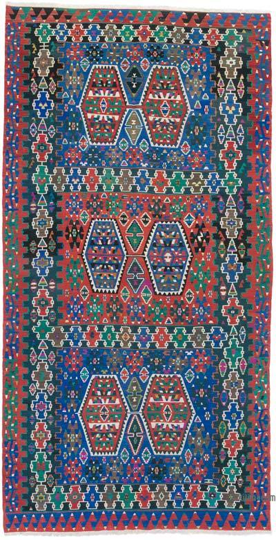 Vintage Esme Kilim Rug - 6' 2" x 12' 2" (74 in. x 146 in.)