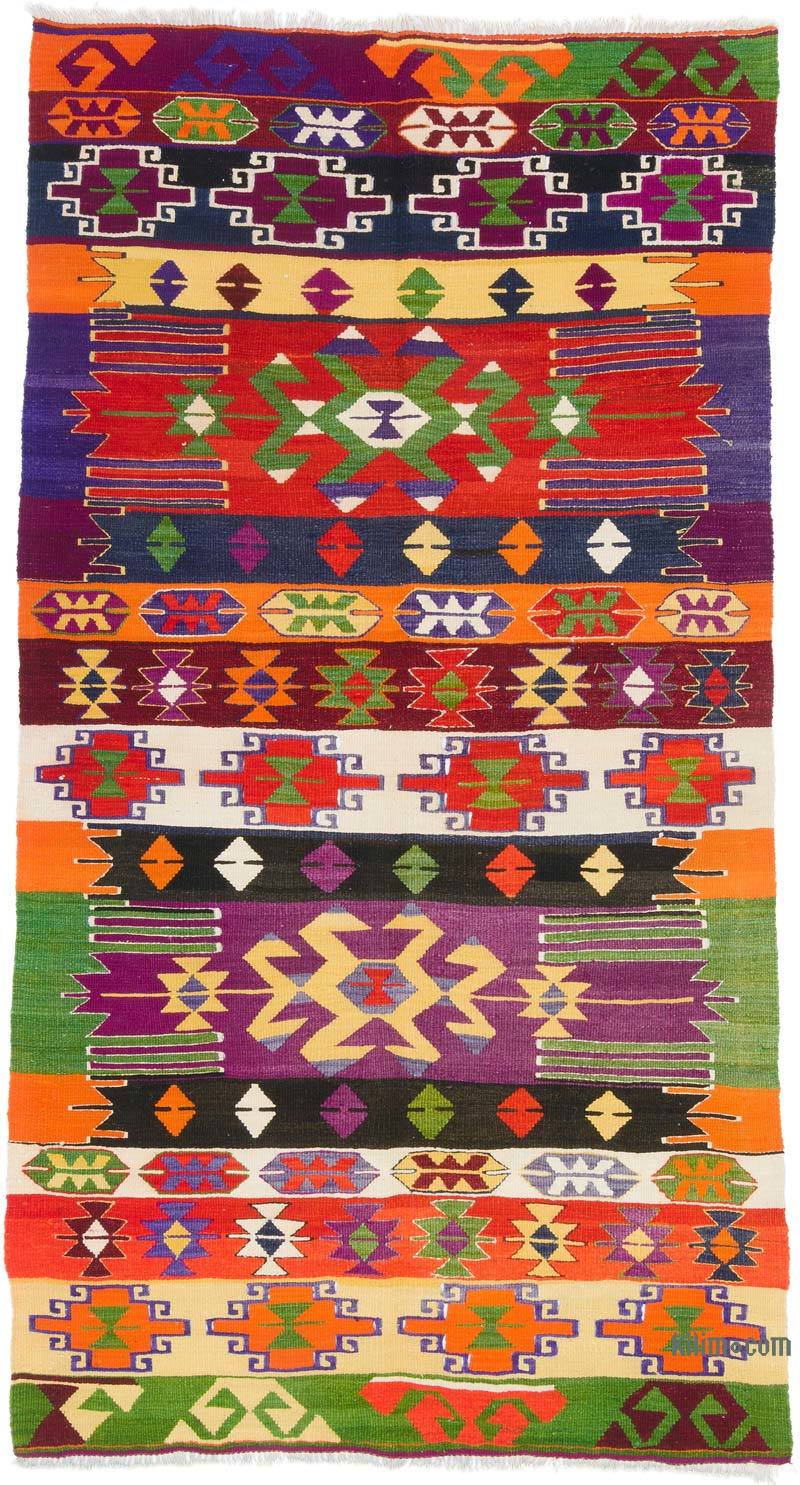 Vintage Çorum Kilimi - 157 cm x 289 cm - K0060297