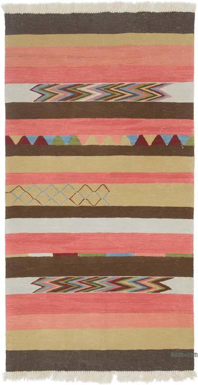 New Handwoven Turkish Kilim Rug - 3'  x 5' 8" (36 in. x 68 in.)