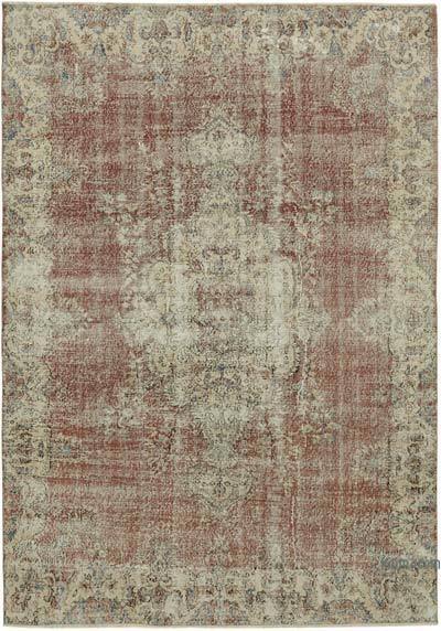 Vintage Turkish Hand-Knotted Rug - 6' 10" x 9' 7" (82 in. x 115 in.)
