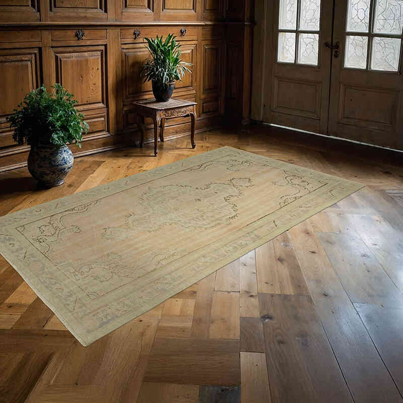 Alfombra Vintage Turca Anudada a Mano - 150 cm x 260 cm - K0060330