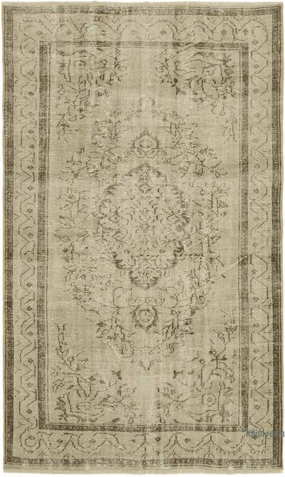Vintage Turkish Hand-Knotted Rug - 5' 2" x 8' 5" (62" x 101")