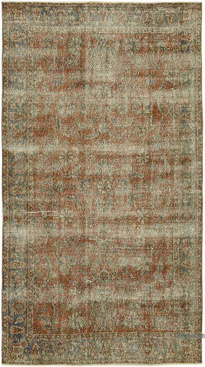 Vintage Turkish Hand-Knotted Rug - 4' 6" x 7' 10" (54 in. x 94 in.)