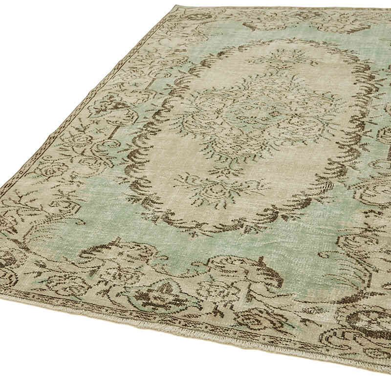 Alfombra Vintage Turca Anudada a Mano - 176 cm x 257 cm - K0060340