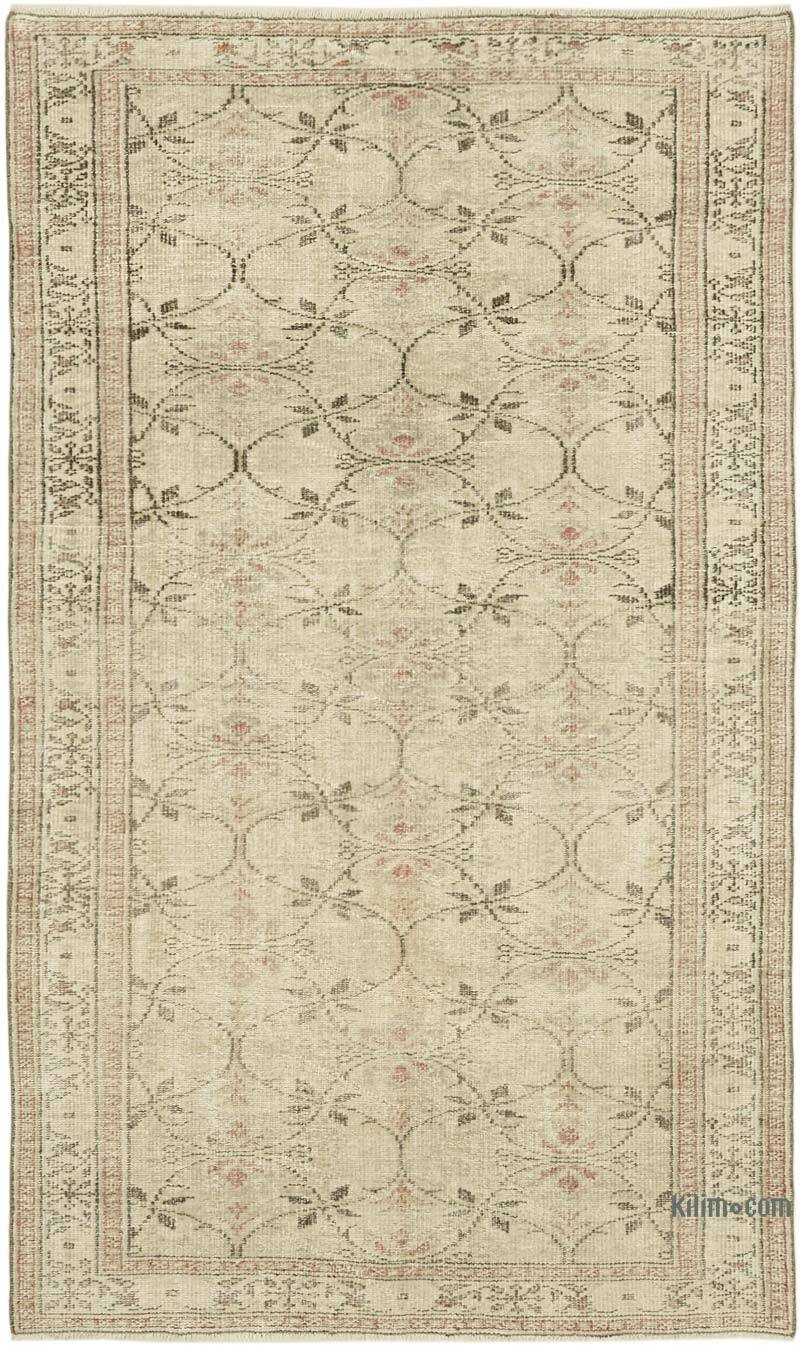 Vintage Turkish Hand-Knotted Rug - 5' 3" x 8' 7" (63" x 103") - K0060350