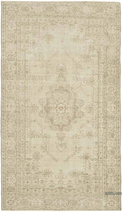 Alfombra Vintage Turca Anudada a Mano - 159 cm x 273 cm