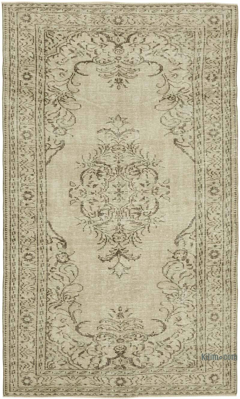 Vintage Turkish Hand-Knotted Rug - 5' 5" x 8' 10" (65" x 106") - K0060353