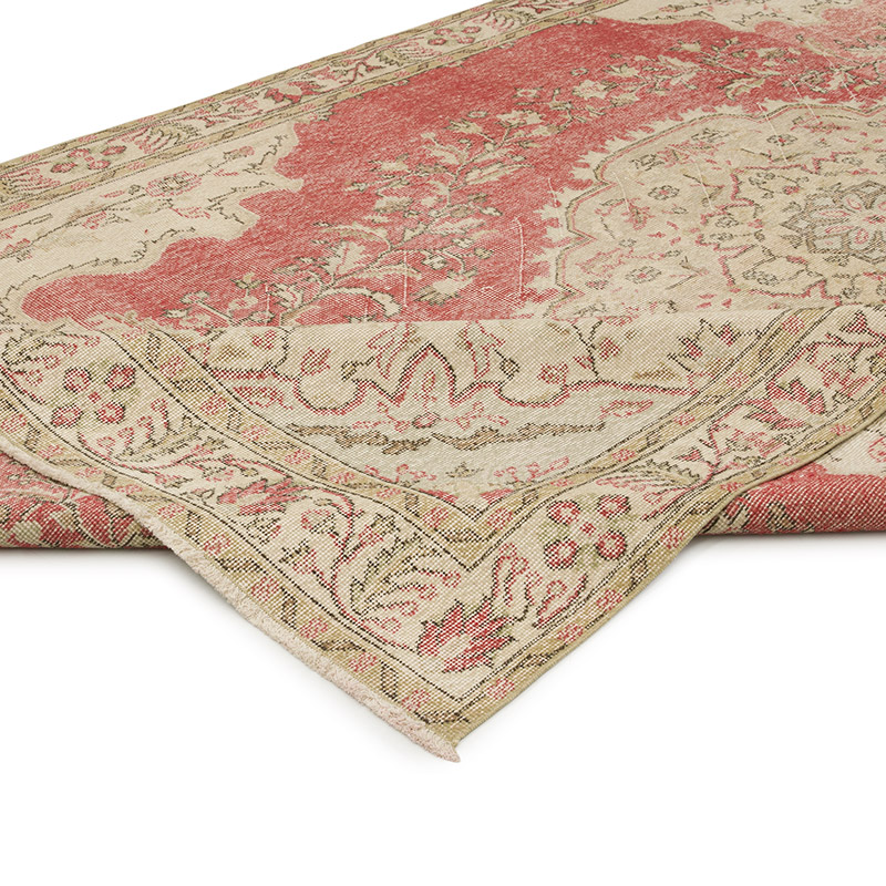 Alfombra Vintage Turca Anudada a Mano - 210 cm x 324 cm - K0060364