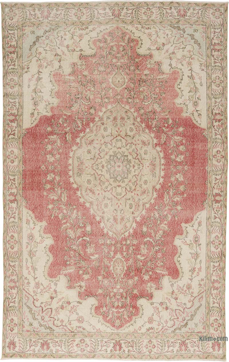 Alfombra Vintage Turca Anudada a Mano - 210 cm x 324 cm - K0060364