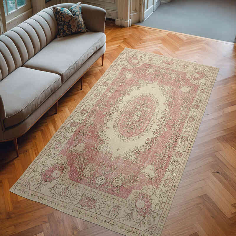 Alfombra Vintage Turca Anudada a Mano - 168 cm x 314 cm - K0060366
