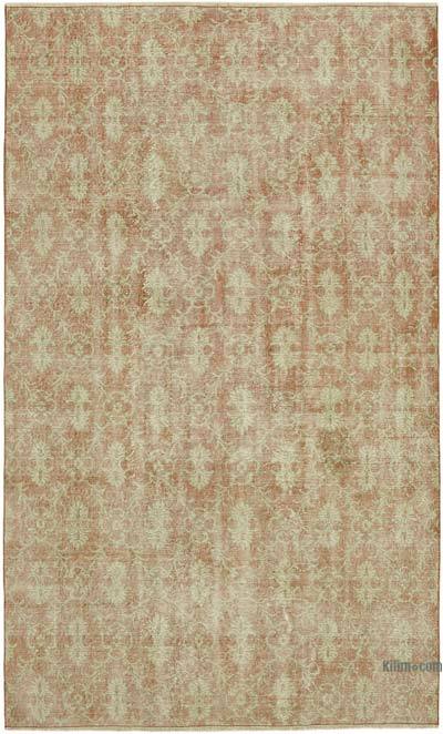 复古土耳其手结地毯- 5英尺8英寸x9英尺3英寸(68英寸)。x 111。)