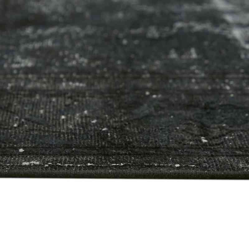 Siyah Boyalı El Dokuma Vintage Halı - 247 cm x 360 cm - K0060372