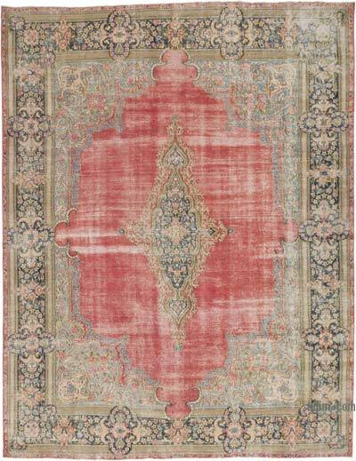 El Dokuma Vintage İran Halısı - 300 cm x 388 cm