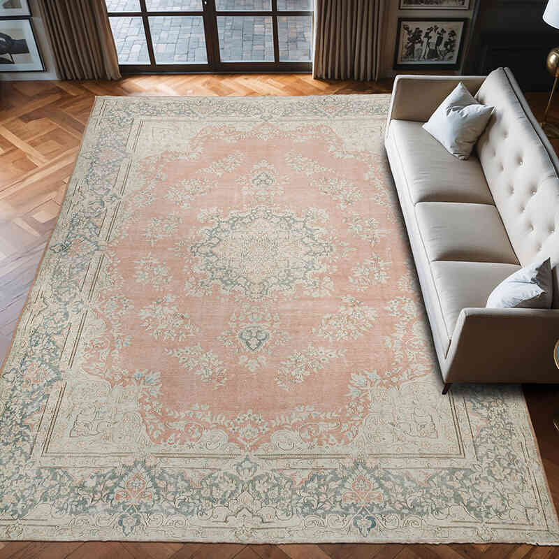 Alfombra Oriental Vintage Anudada a Mano - 293 cm x 416 cm - K0060387